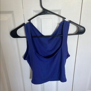 Women's Blue Sleeveless Top